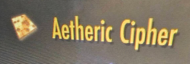 Aetheric cipher – ESOgold